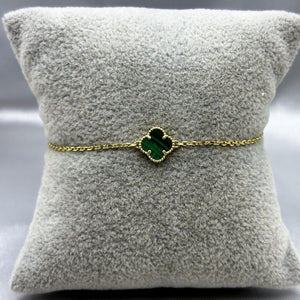 #PA10111- Pulsera Tipo Van Cleef De 1 Trébol De Oro 10K - J16/2.2