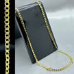 #COL122- Cadena Barbada De Oro Laminado 18k 2.5mm