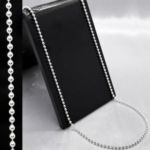 #CAD280 - Cadena De Bolitas Plata - B1.8 -1.5 mm - CAD3.7