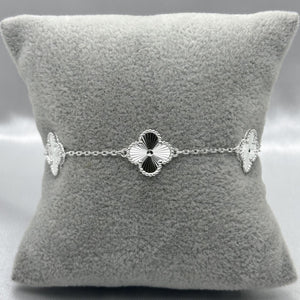 #PA150 - Pulsera Tipo Van Cleef Trébol De Plata - PU7.1