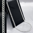 #CAD175 - Cadena Cubana Plata - 080 - 3 mm - A04/9.7