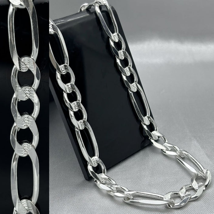 #CAD169 - Cadena Cartier Diamantada Plata - 200 - 8 mm - CAD49.0