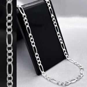 #CAD207 - Cadena Cartier Diamantada Plata - 100 - 4mm - CAD10.4