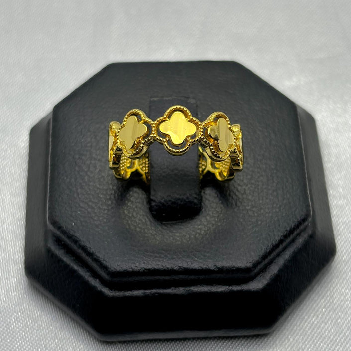 #AOL115 - Anillo Tipo Van Cleef  De Oro Laminado