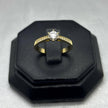 #AD10117 - Anillo Solitario Con Piedra De Oro 10k - H16/3.0