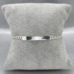 #ESC193 - Esclava Barbada Plata - 100 - 4 mm - A06/5.4
