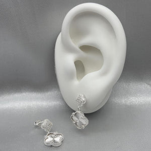 #AR153 - Arete De Trébol Tipo Van Cleef - MI4.0