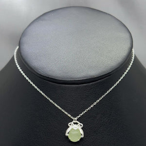#G163 - Gargantilla Con Luciérnaga Brillante Plata - PU3.0