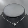 #G171 - Gargantilla Con Piedra Zirconia Plata - MI3.1