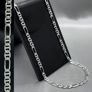#CAD167 - Cadena Figaro Gucci Plata - 080 - 3 mm - A04/7.6
