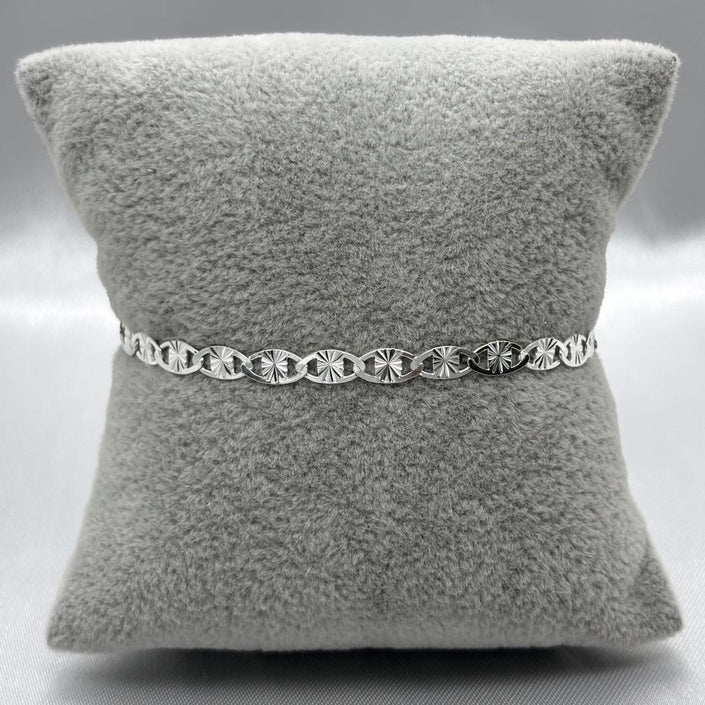 #PO156 - Pulso Gucci Pave Plata - 080 - 3.5 mm - CE3.4