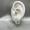 #H105 - Huggie Con Zirconia Plata - A15/4.1