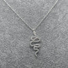 #G103 - Gargantilla Serpiente Con Zirconias Plata - MI3.0