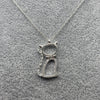#G104 - Gargantilla De Gato Con Zirconia Plata - MI3.3
