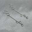 #AR221 - Arete Colgante Con Argollas Plata - F4.2