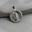 #D182 - Dije/Medalla Virgen De Guadalupe Con Piedra Zirconia Plata - LL2.5