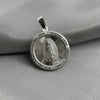 #D182 - Dije/Medalla Virgen De Guadalupe Con Piedra Zirconia Plata - LL2.5