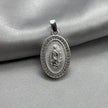#D185 - Dije/Medalla Virgen De Guadalupe Con Piedra Zirconia Plata - F1.8