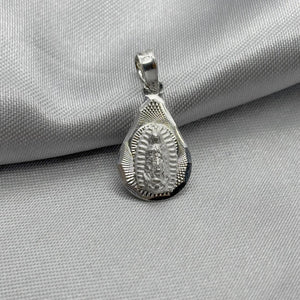 #D187 - Dije Gota Virgen De Guadalupe Plata - CE1.0