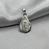 #D187 - Dije Gota Virgen De Guadalupe Plata - CE1.0