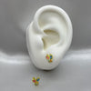 #B10124 - Broquel Mariposa Esmaltado Oro 10k