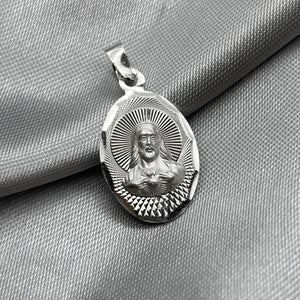 #D297 - Dije Oval Jesús/Sagrado Corazón - CE1.9