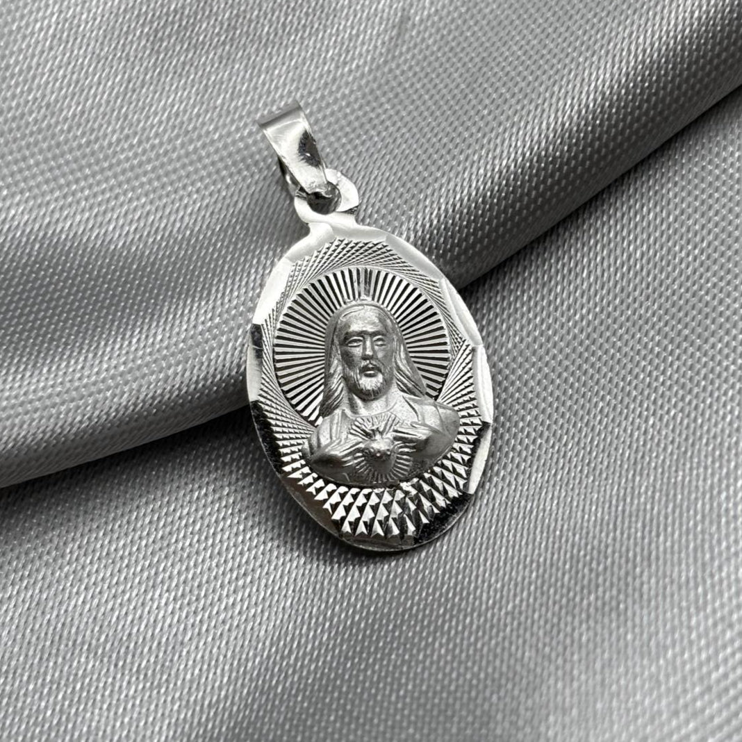 #D297 - Dije Oval Jesús/Sagrado Corazón - CE1.9