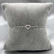 #PA112 - Pulsera Corazón Con Zirconia Plata - LL2.1