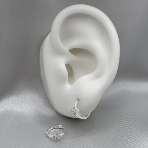 #H138 - Arete Huggie Destello De Estrella - LL1.2