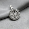 #D323 - Dije Circular Espíritu Santo Con Zirconia - LL1.5