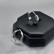 #ARR122 -Arracada Hexagonal Plata - CE3.7