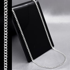 #CAD187 - Cadena Cubana Plata - 050 - 2 mm - CAD3.2