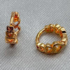 #HOL118 - Huggie De Corazones Oro Laminado 18k