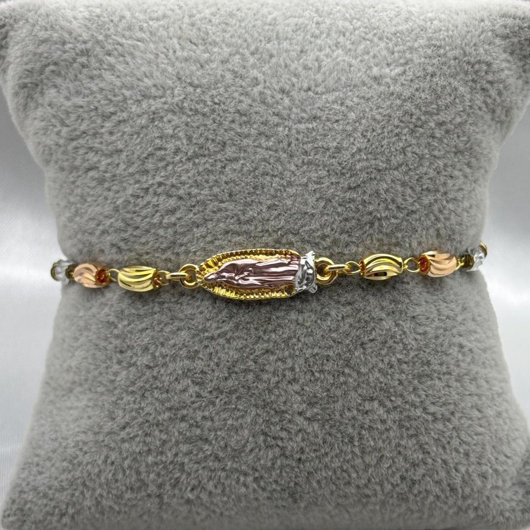#PAL127 - Pulsera Virgen María Oro Laminado 18k