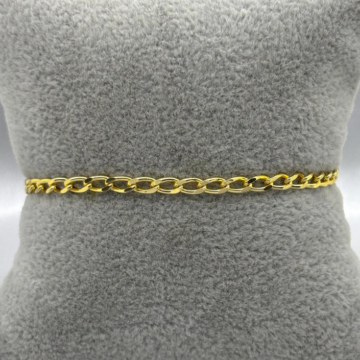 #POL114 - Pulso Rada Oro Laminado 18k - 3 mm