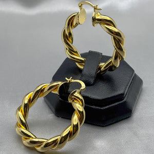 #ARRL103 - Arracada Circular Torsal Oro Laminado 18k