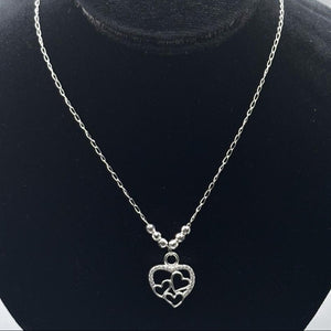 #G164 - Gargantilla De Corazones Con Zirconias - LL2.4