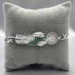 #ESC128 - Esclava San Judas Con Zirconia Plata - 7 mm - ZC18.8
