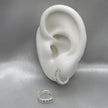 #H157 - Huggie De Plata Con Zirconia - F3.3