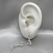 #H159 - Huggie Colgante De Luna Con Zirconia Plata - F3.0