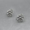 #H150 - Huggie De Flor Con Zirconia Plata - F2.3