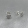 #BR171 - Broquel Hexágono Con Zirconias Plata - LL1.3