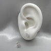 #BR171 - Broquel Hexágono Con Zirconias Plata - LL1.3