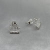#BR115 - Broquel Corona Real Con Piedra Zirconia Plata - LL2.0
