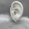 #H183 - Huggie Con Piedra Zirconia Plata - PU2.2