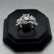 #AL139 - Alianza Cruzada Ramas Con Zirconia Plata - PU4.3