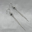 #AR151 - Arete Esfera Con Colgante Plata - F2.9