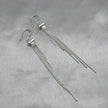 #AR225 - Arete Cilindro Con Colgantes Plata - F4.0