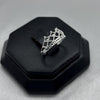 #AD317 - Anillo Graduación Corona Prince/Princess Kinder Con Zirconia Plata - F1.1