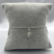 #PA190 - Pulsera Hojas Con Zirconia Plata - LL2.4
